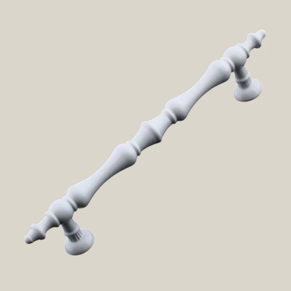 Nilay Beyaz Metal Kulp 128 mm -12.8 cm Mobilya Çekmece Mutfak Dolabı Dolap Kulpları Kulbu Kulpu - 5