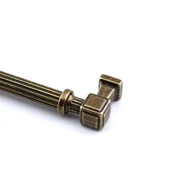 Talas 160 mm Çizgili Metal Antik Sarı Kulp Mobilya Çekmece Mutfak Dolabı Dolap Kulpları Kulb 16 cm - Resim 6