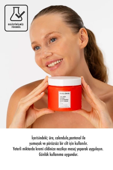 Maru.Derm Vücut Kremi | Maruderm %10 Urea (ÜRE) Yoğun Nemlendirici Vücut Kremi 400 ml - 3