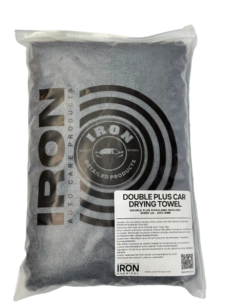 IRON CHEMICAL DOUBLE+ OTO KURULAMA HAVLUSU - 60X90 cm - 1000 GSM