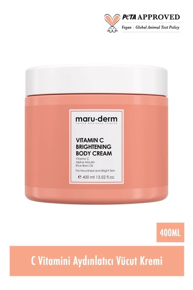 Maru.Derm Vücut Kremi | Maruderm Vitamin C Aydınlatıcı Vücut Kremi 400 ml - 2