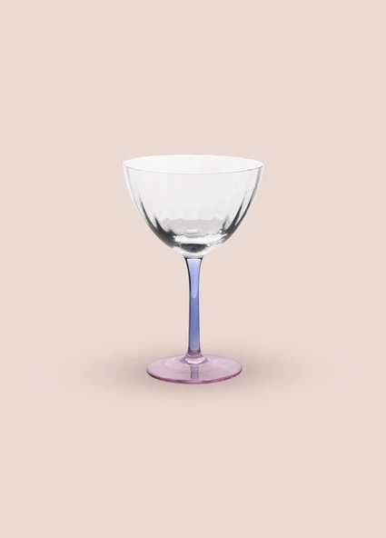The Mia Ayaklı Cam Dondurma Kasesi Mavi Pembe 240 ml - 4
