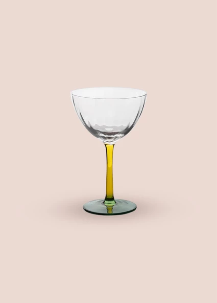The Mia Ayaklı Cam Dondurma Kasesi Sarı Yeşil 240 ml - 4