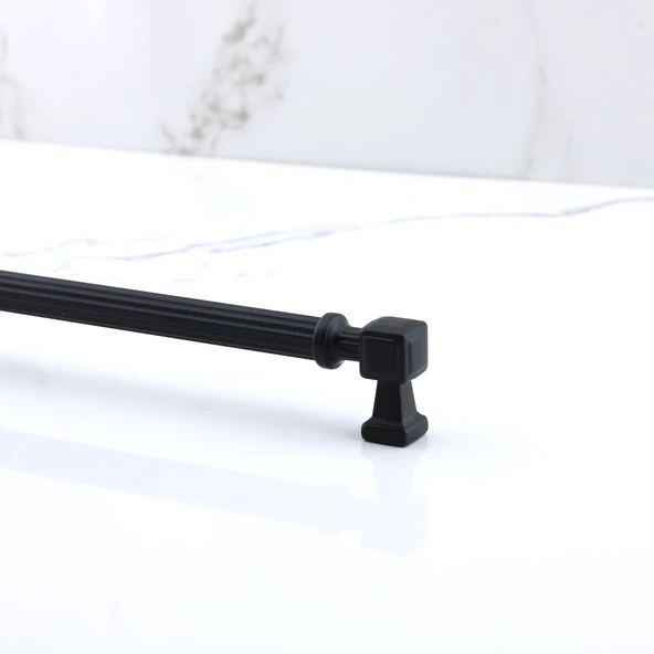 Talas 224 mm Çizgili SİYAH Metal Kulp Mobilya Çekmece Mutfak Dolabı Dolap Kulpları Kulb 22.4 cm - 2