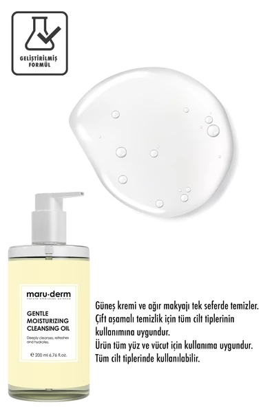 Maru.Derm Maruderm Yağ Bazlı Temizleyici 200 ml - Yüz Ve Vücut Için Temizleme Yağı 200 ml - 2