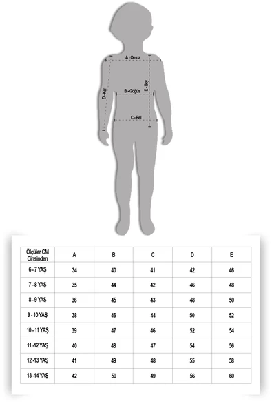Erkek Çocuk Füme Armalı Cepli Bisiklet Yaka Tişörtlü Jean Gömlek 20098 - 7