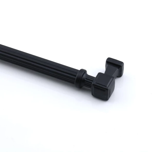 Talas 192 mm Çizgili SİYAH Metal Kulp Mobilya Çekmece Mutfak Dolabı Dolap Kulpları Kulb 19.2 cm - 7