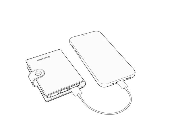 Led Lenser Lite Wallet Plus Caremel Powerbank Cüzdan - 2