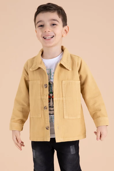 Hardal Jean Ceketli Pantolonlu Erkek Çocuk 3lü Takım 20014 - 4