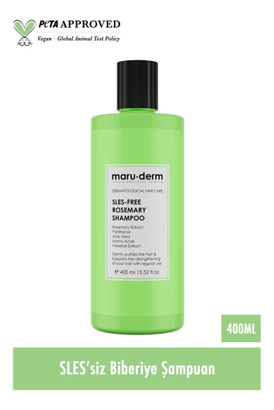 Maru.Derm Maruderm SLES-Free Biberiye Şampuan 400 ML | Sülfatsız,Tuzsuz,Vegan Şampuan - 2
