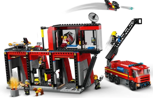 Lego City İtfaiye Kamyonlu İtfaiye Merkezi 60414 - 3