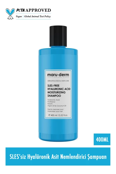 Maru.Derm Maruderm SLES-Free Hyalüronik Asit Nemlendirici Şampuan 400 ML | Sülfatsız,Tuzsuz,Vegan Şampuan - 2