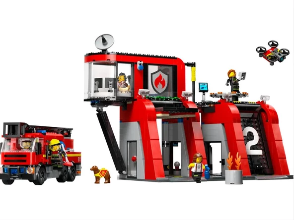 Lego City İtfaiye Kamyonlu İtfaiye Merkezi 60414 - 2