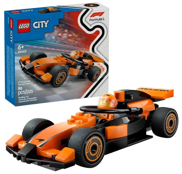 Lego City McLaren Yarış Arabalı F1® Sürücüsü 60442