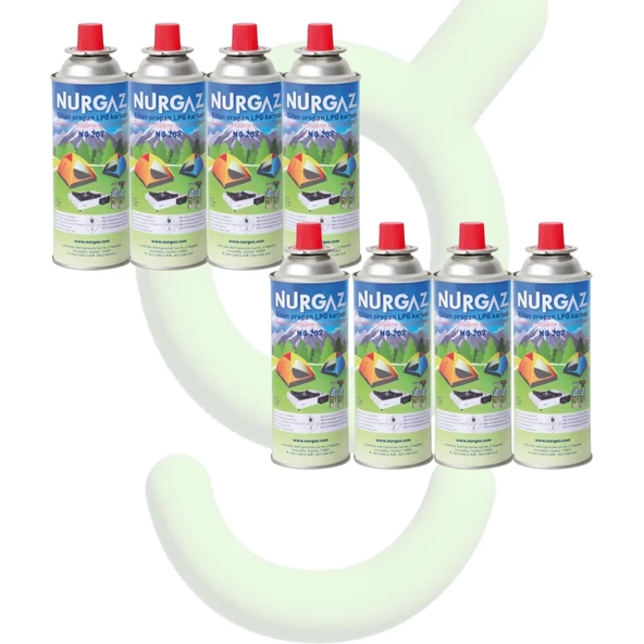 Nurgaz 220gr Kartuş 8 Adet