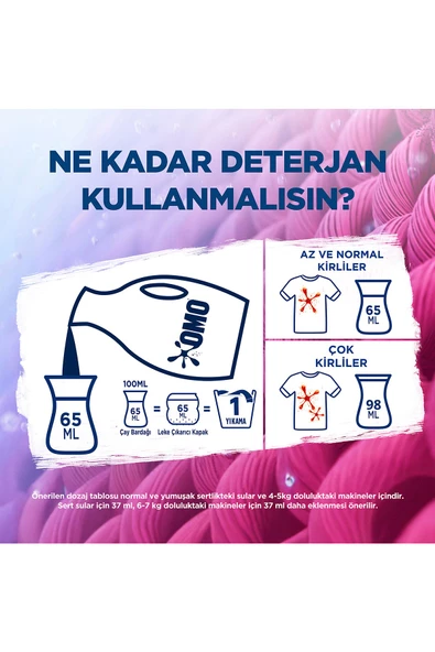 Omo Renkliler için 26 Yıkama Sıvı Deterjan 3 x 1690 ML - 5