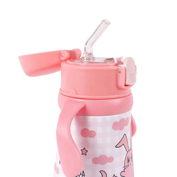 Milk&Moo Çelik Küçük Çocuk Matarası Çançin 360 ml - 4