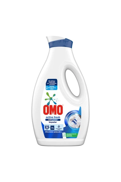 Omo Sıvı Active Fresh Cold Power Beyazlar İçin Çamaşır Deterjanı 1690 ml - 2