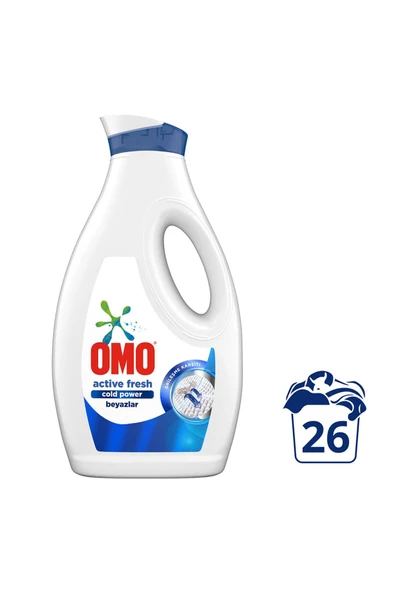 Omo Sıvı Active Fresh Cold Power Beyazlar İçin Çamaşır Deterjanı 1690 ml
