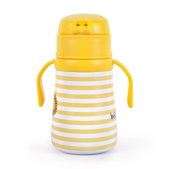 Milk&Moo Çelik Küçük Çocuk Matarası Arı Vız Vız 360 ml - 4