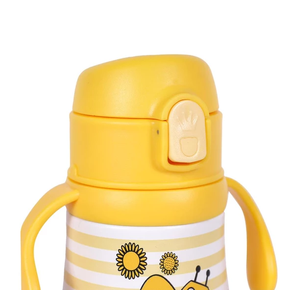 Milk&Moo Çelik Küçük Çocuk Matarası Arı Vız Vız 360 ml - 7