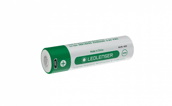 Led Lenser 18650 Li-ion Şarj Edilebilir Yedek Pil 2500 mAh