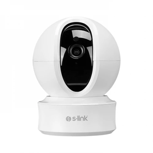 S-LINK SL-IND04, Ev/Bebek Güvenlik Kamerasi, WiFi, 3Mpix, 3.6mm Lens, 10m. Gece Görüsü, Hareket algilama, Iki Yönlü Ses, Micro SD Kartli, TUYA Yazilim