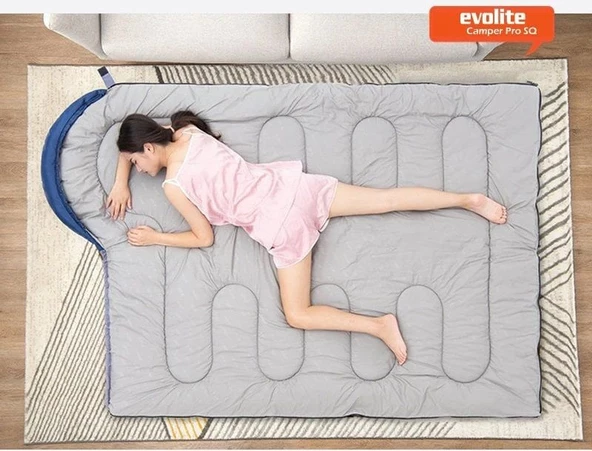 Evolite Camper Pro SQ Birleştirilebilir 2 Kişilik Uyku Tulumu - 4