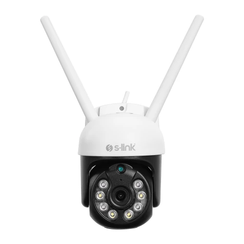 S-LINK SL-PTZ01, Akilli Güvenlik Kamerasi, WiFi, 3Mpix, 2.8mm Lens, 25m. Gece Görüsü, Hareket algilama, Iki Yönlü Ses, Micro SD Kartli, TUYA Yazilim - 2
