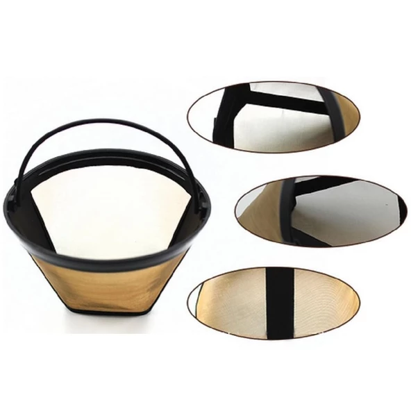 Kahve Makinesi Yıkanabilir Gold Filtre - 5
