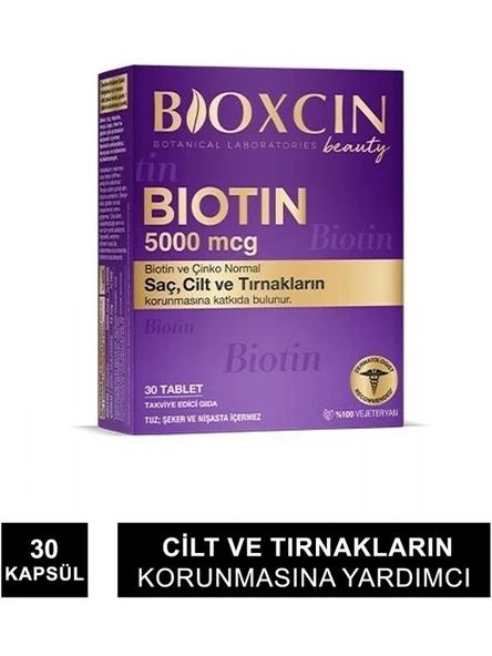 BIOXCIN Biotin 5000 Mcg 30 Tablet