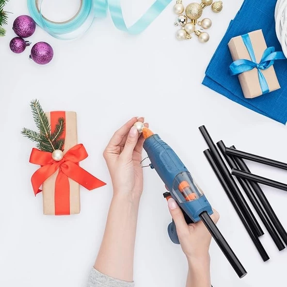 WellHise Siyah Kalın Silikon 10'lu Paket 11 mm. 22cm. - 7