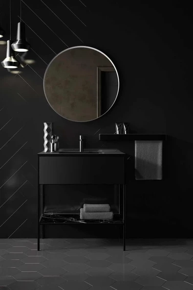 Paslanmaz Metal Banyo Rafı, Modern Banyo Rafı, Şampuan Rafı, Banyo Rafı, Banyo Düzenleyici Siyah - 3