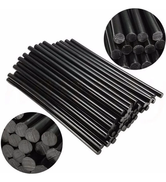 WellHise Siyah Kalın Silikon 10'lu Paket 11 mm. 22cm. - 2