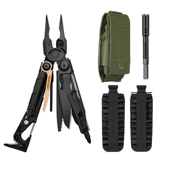 Leatherman Mut Black Tool Set - Yeşil Molle Kılıf