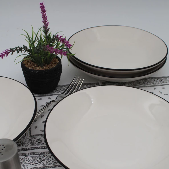 Anka 20 Cm Seramik Yemek Tabağı 6 Adet - 3