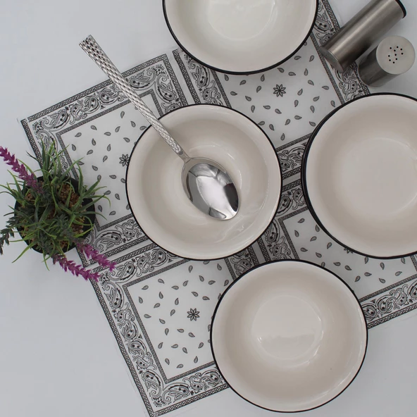 Anka 14 Cm Seramik Çorba Kasesi 6 Adet