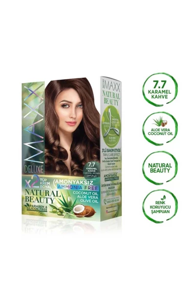 Natural Beauty Amonyaksız Saç Boyası 7.7 Karamel Kahve - 3