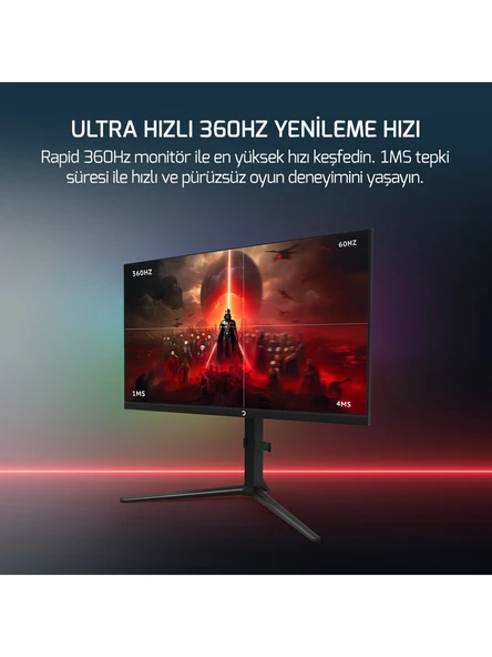 Gamepower Rapid 27'' 1 ms Full HD IPS 360 Hz Oyuncu Monitörü - 2