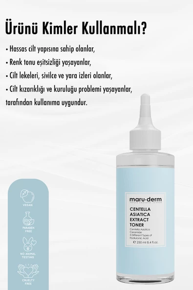 Maru.Derm Maruderm Centella Asiatica Yatıştırıcı & Ceramide Nemlendirici Tonik 250 Ml - 3