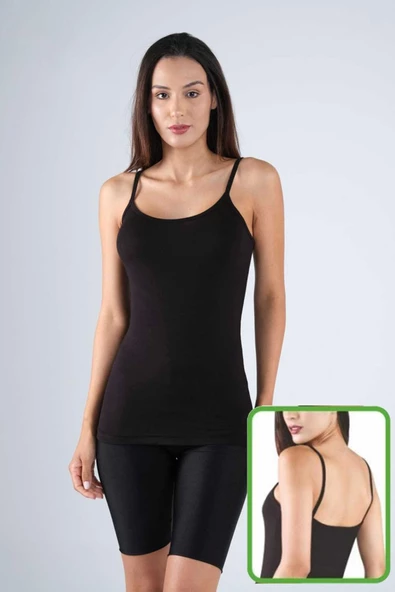 Bambu Kadın Askılı Atlet Beyaz - 2