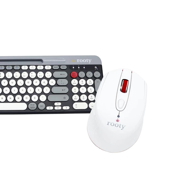 Bluetooth Klavye Mouse Set Çoklu Cihaz Bağlantılı - 3