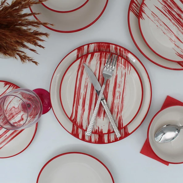 Carmen 16 Parça 4 Kişilik Yemek Takımı Desenli - 3