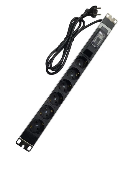 Ne-Ad Altılı Sigortalı Kabin Prizi 1,5mt Kordonlu - 2