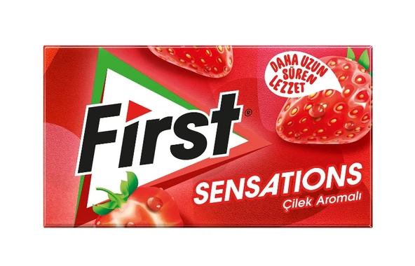 First Sensations Çilek Aromalı Şekersiz Tatlandırıcılı Sakız - 3'lü Paket - 2