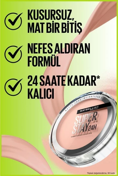 Maybelline New York Superstay Hibrit Pudra & Fondöten - 10 3600531666613 - 2
