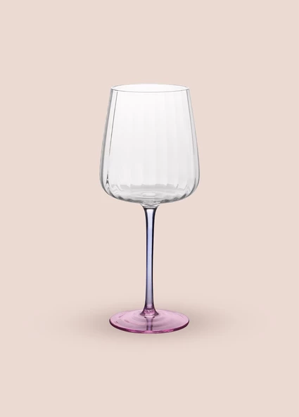 The Mia Şarap Kadehi Mavi Pembe 600 ml - Resim 3