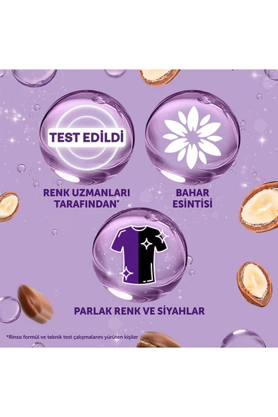Rinso Tüm Renkliler için Argan Özü Sıvı Çamaşır Deterjanı Komple Bakım Serisi 3 x 3 L - 5