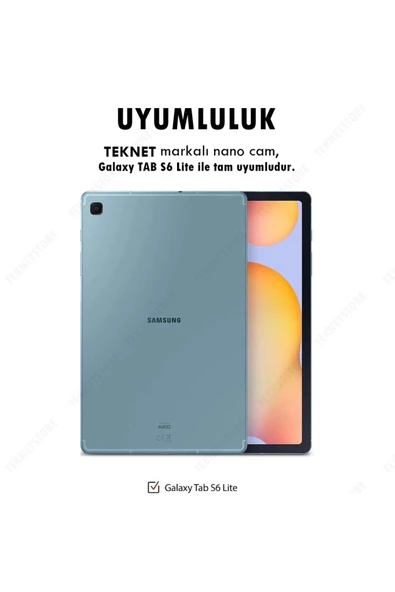 Samsung P610/p620 Tab S6 Lite 10.4" Nano Kırılmaz Ekran Koruyucu Şeffaf Nano Cam Koruyucu Tam Uyumlu - 4