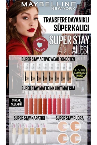 Maybelline New York Super Stay Matte Ink Likit Mat Ruj - 320 Individualist- Kırmızı 3600531631062 - 8